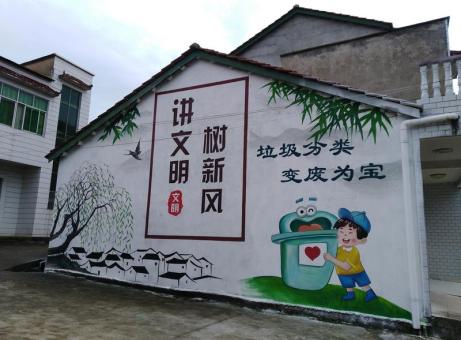  石泉墙绘是现在流行的墙体广告