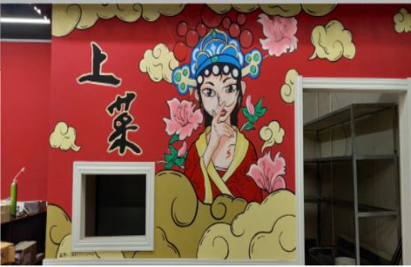  石泉墙体彩绘的发展和应用