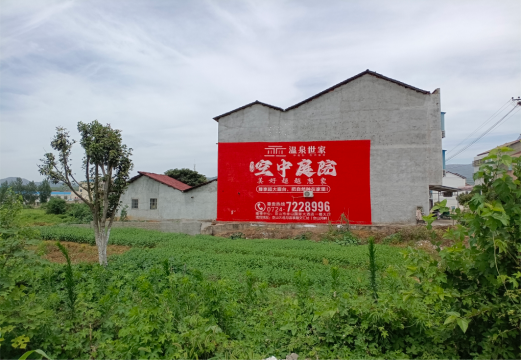  石泉做墙体广告的意义