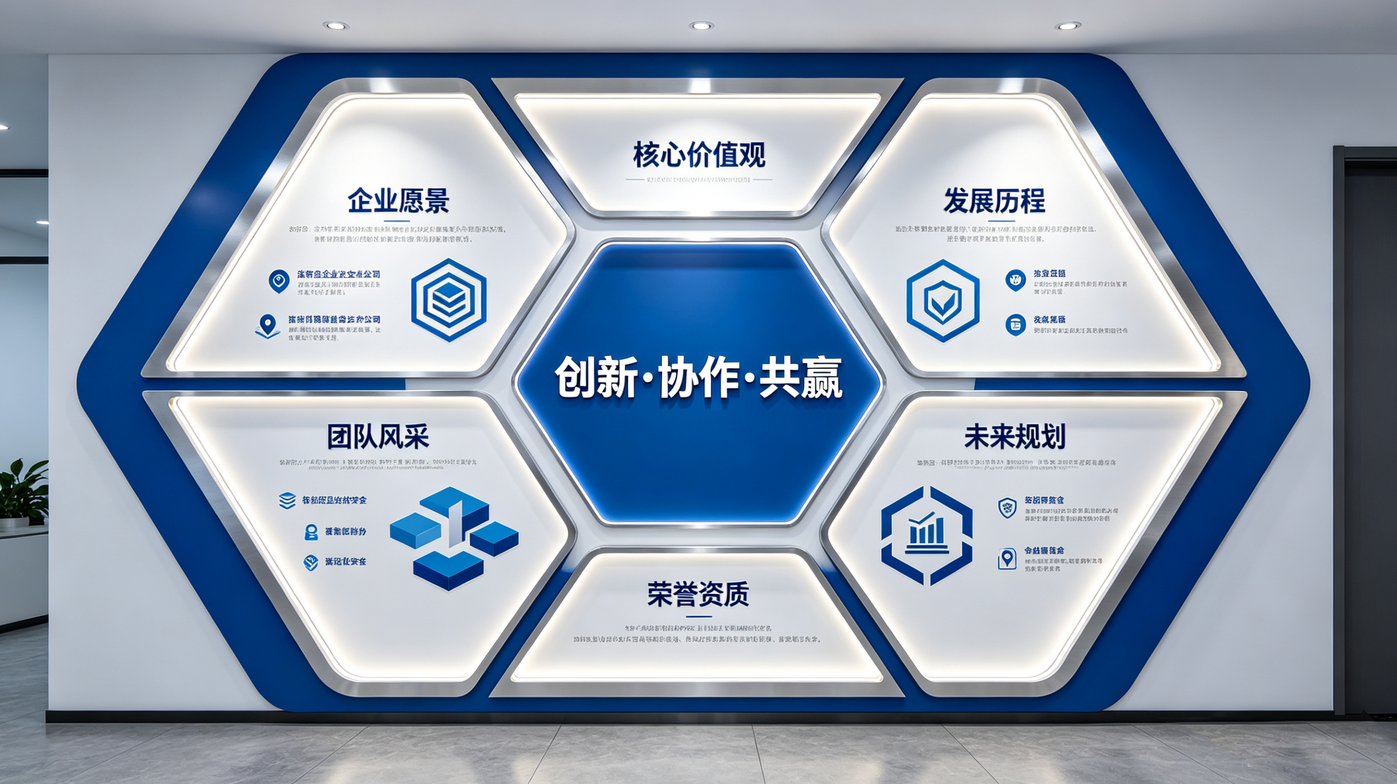  石泉企业文化墙六边形避坑指南（新手常犯5个错误）